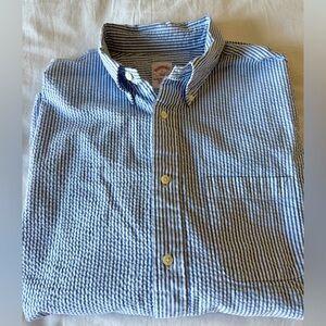 Brooks Brothers Seersucker Button Down Large